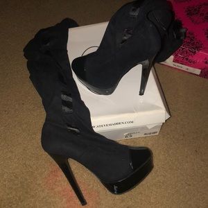 Over the knee. Heeled boots. Perfect fit